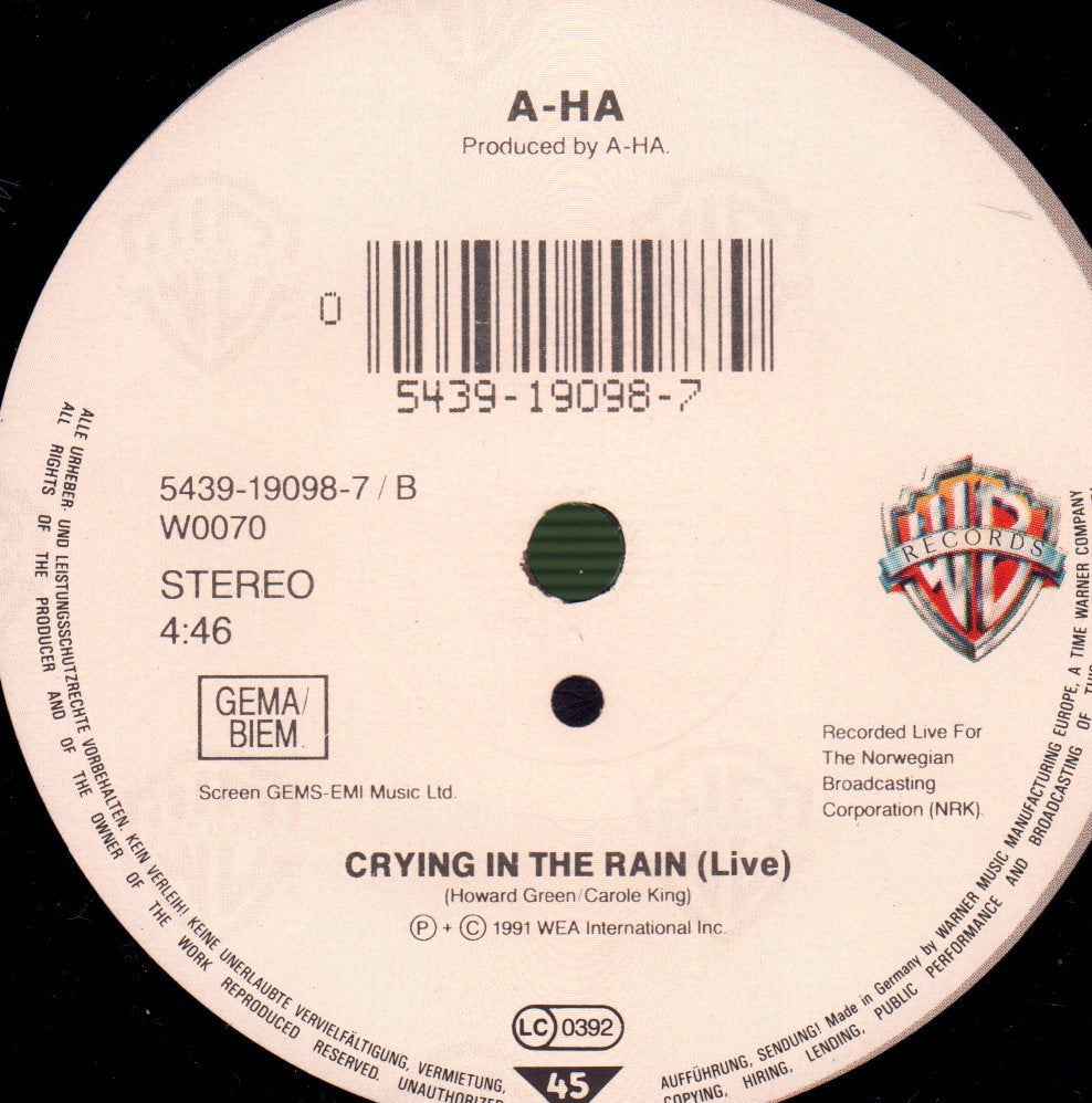 A-Ha - Move To Memphis - 7 Inch