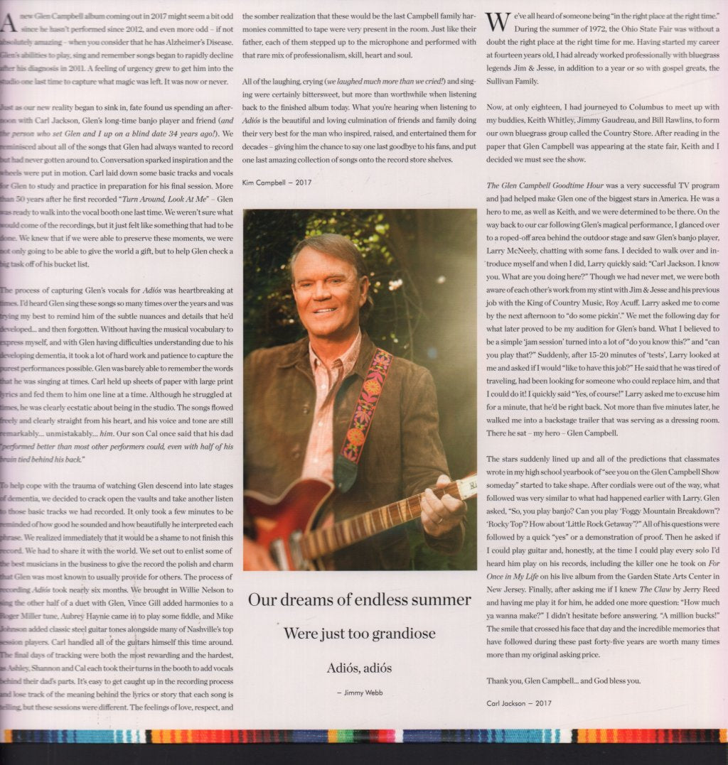 Glen Campbell - Adios - Lp