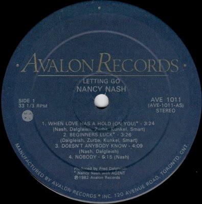 Nancy Nash - Letting Go - Lp