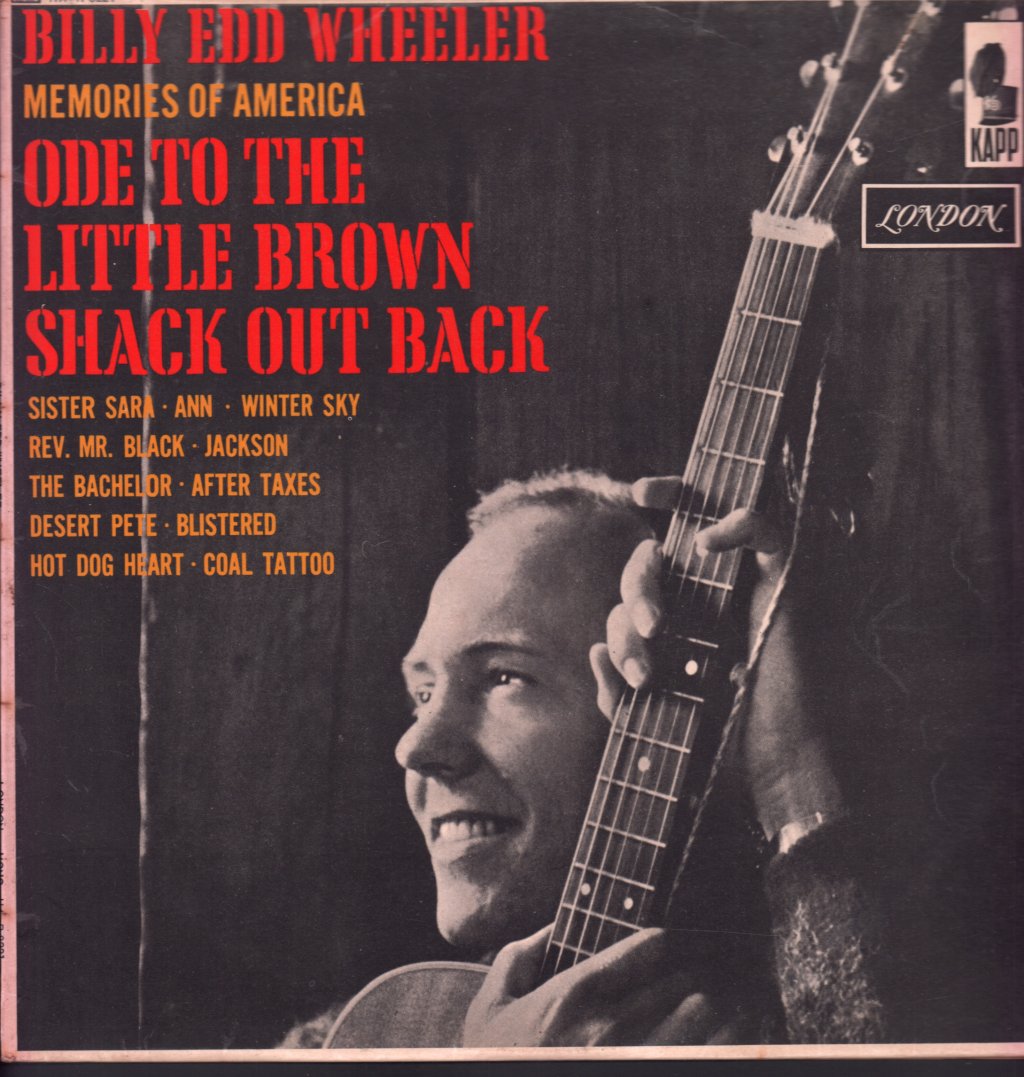 Billy Edd Wheeler - Ode To The Little Brown Shack Out Back - Lp