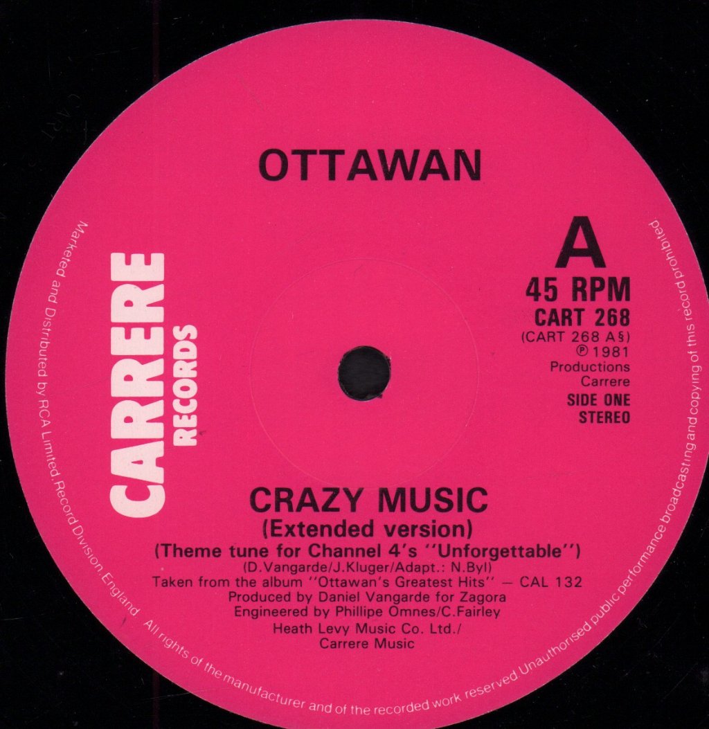 Ottawan - Crazy Music - 12 Inch