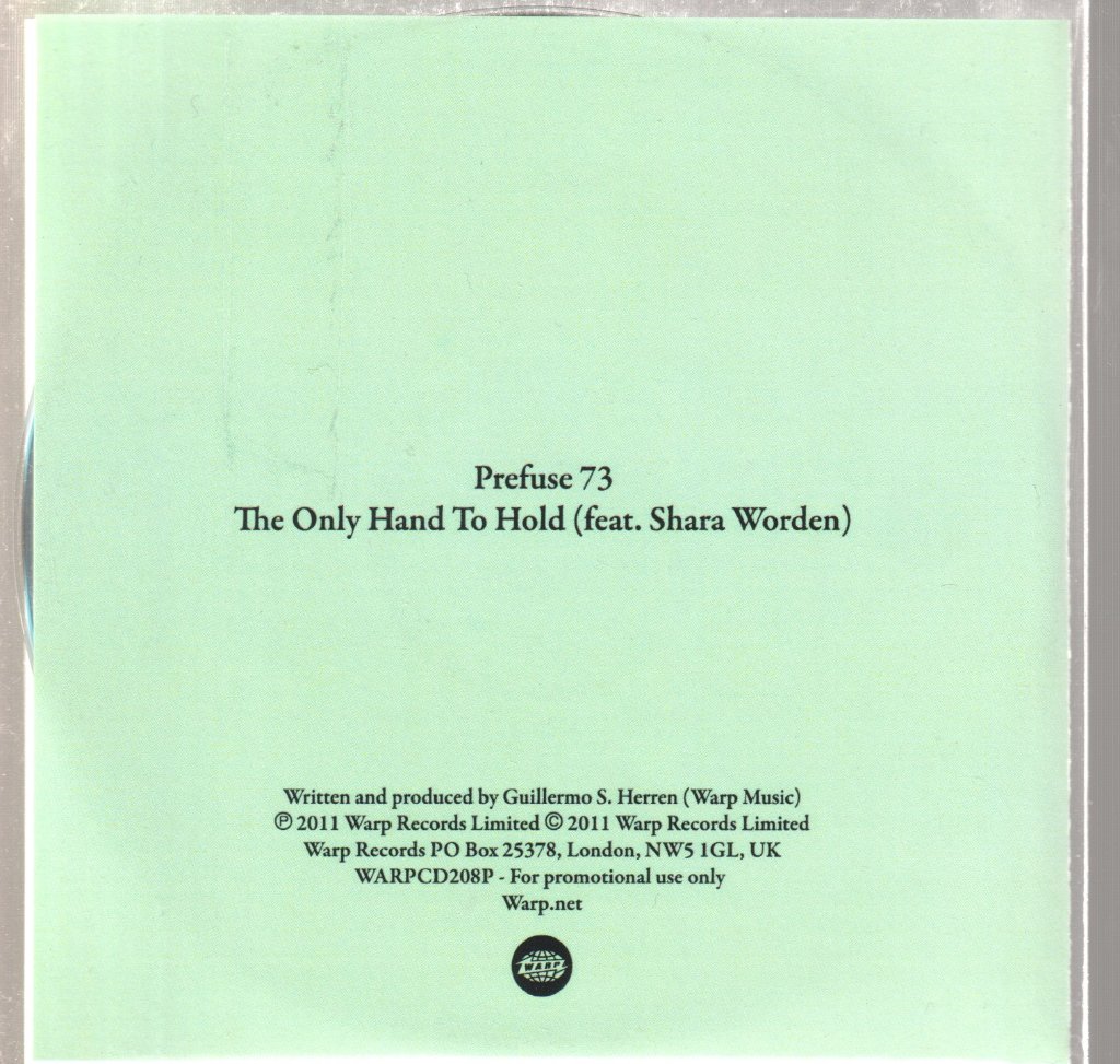 Prefuse 73 Featuring Shara Worden - Only Hand To Hold - Cdr