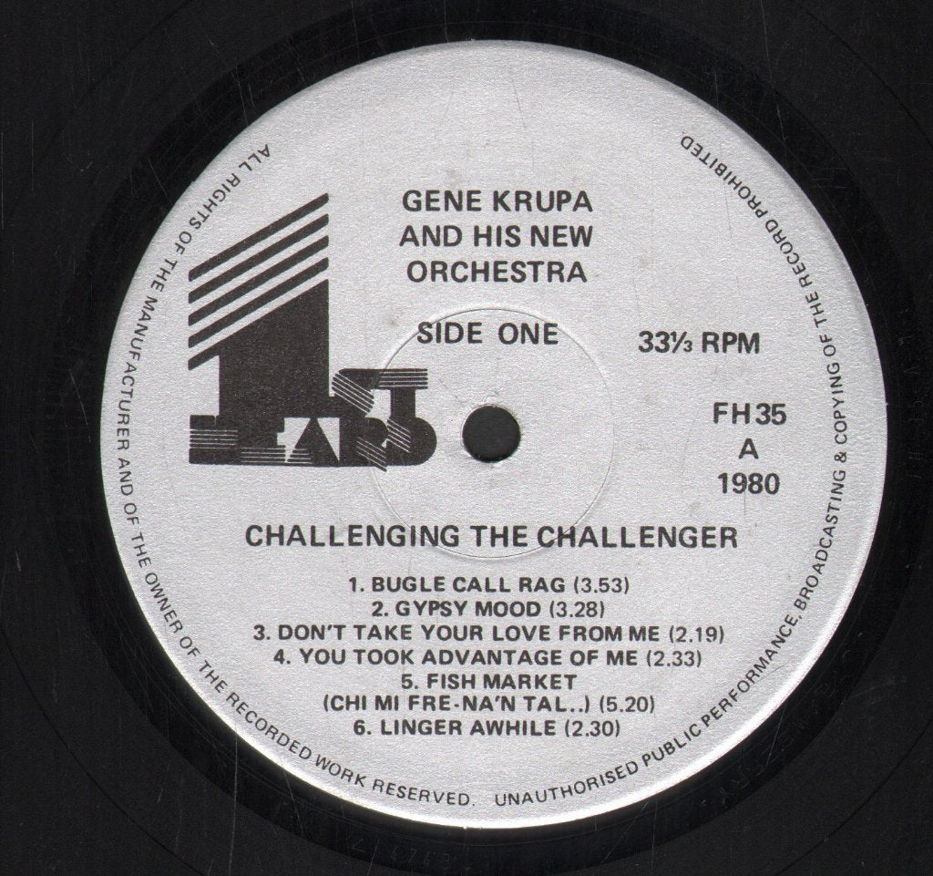 Gene Krupa And His New Orchestra - Challenging The Challenger - Lp