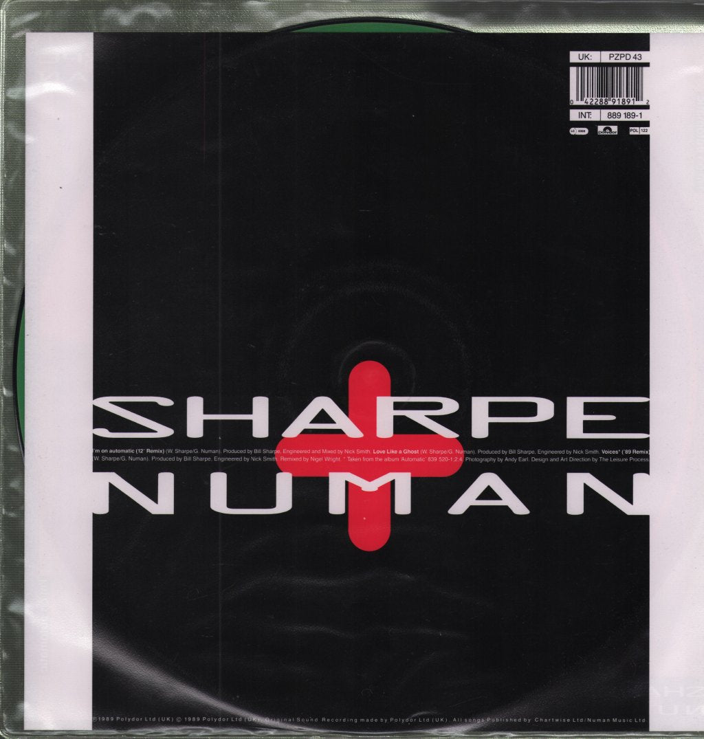 Sharpe And Numan - I'm On Automatic - 12 Inch