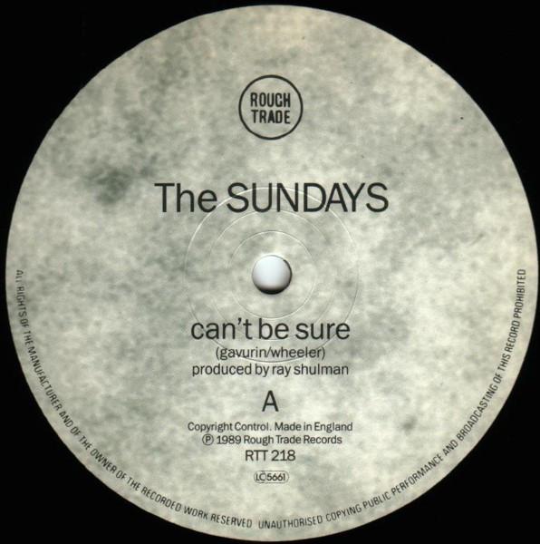 Sundays - Can't Be Sure - 12 Inch