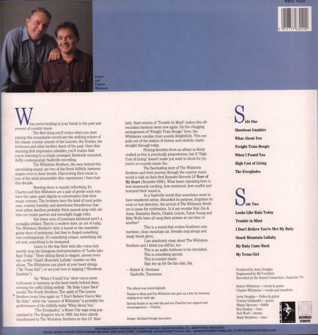 Whitstein Brothers - Trouble Ain't Nothin' But The Blues - Lp