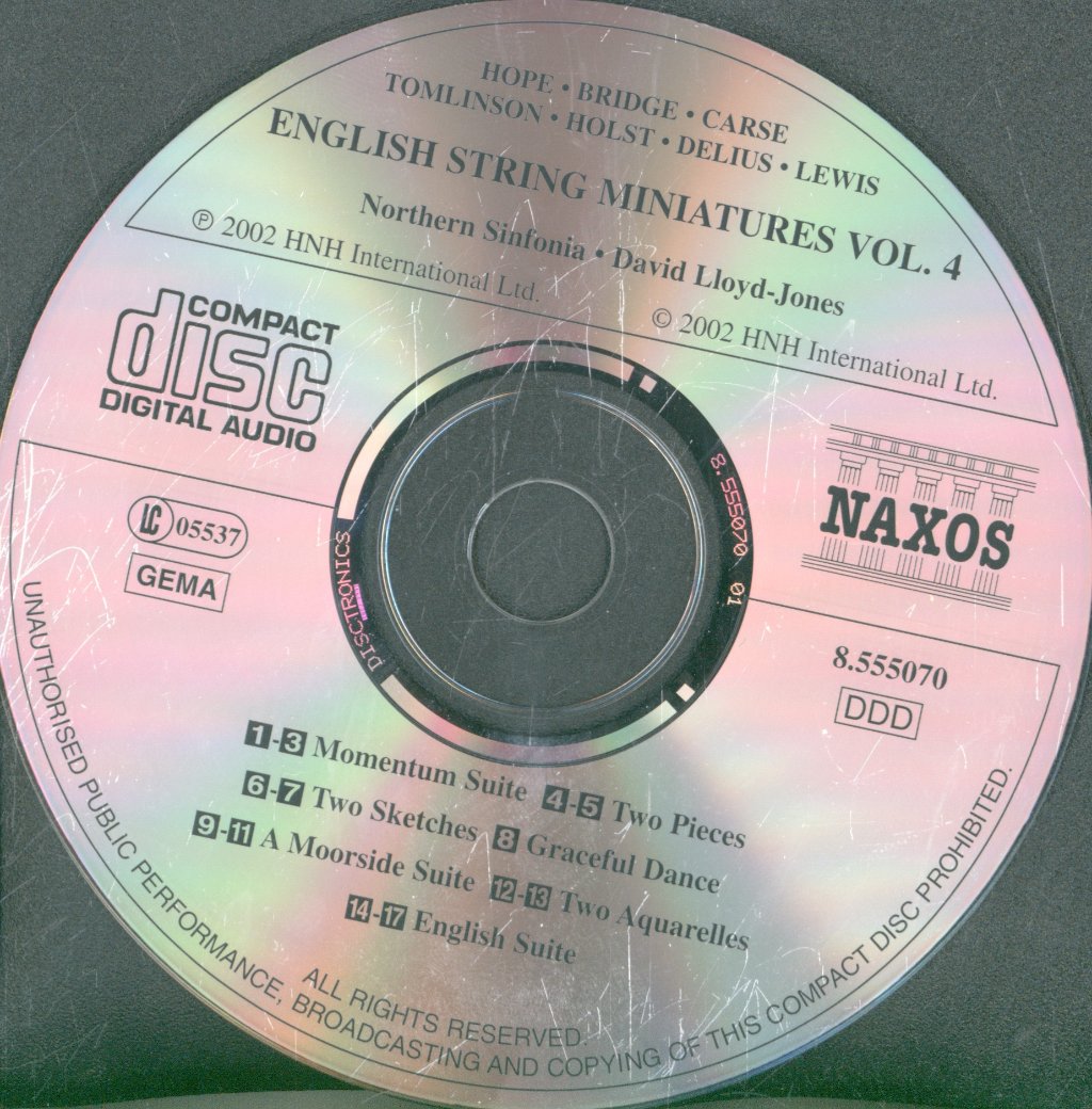 Northern Sinfonia • David Lloyd-Jones - English String Miniatures, Vol. 4 - Cd