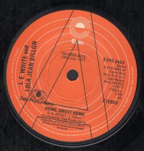 L.e.white And Lola Jean Dillon - Home Sweet Home - 7 Inch