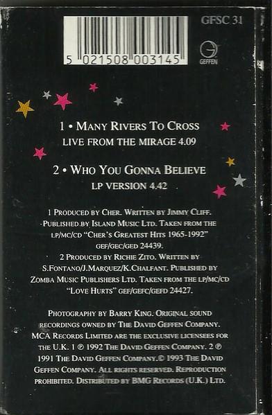 Cher - Many Rivers To Cross - Cassette