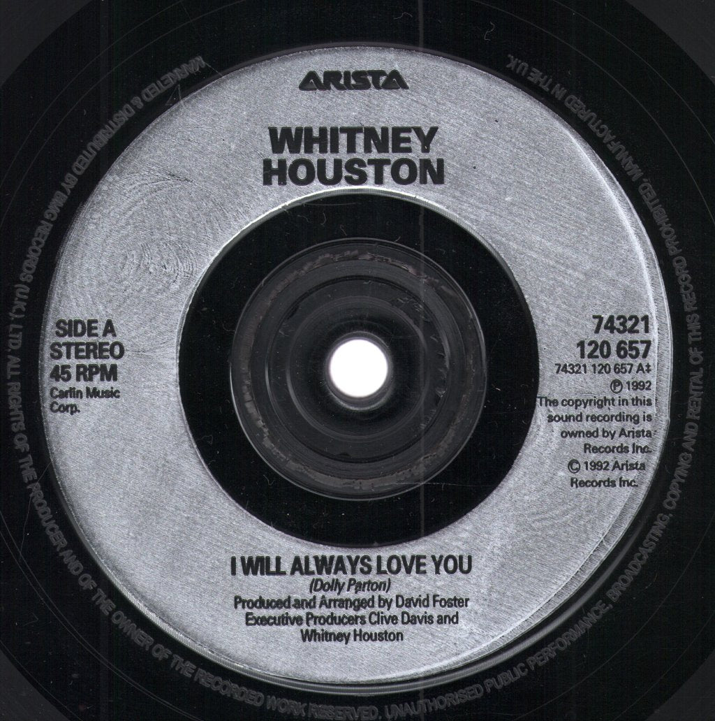 Whitney Houston - I Will Always Love You - 7 Inch