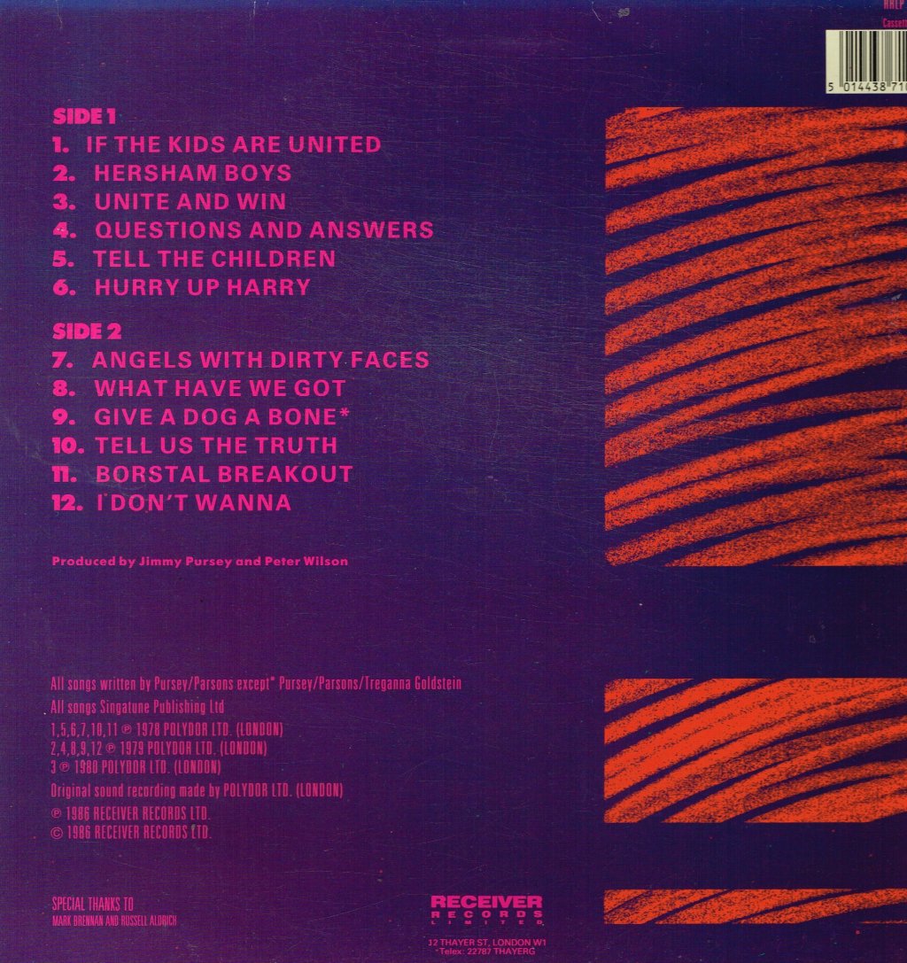 Sham 69 - Angels With Dirty Faces - The Best Of Sham 69 - Lp