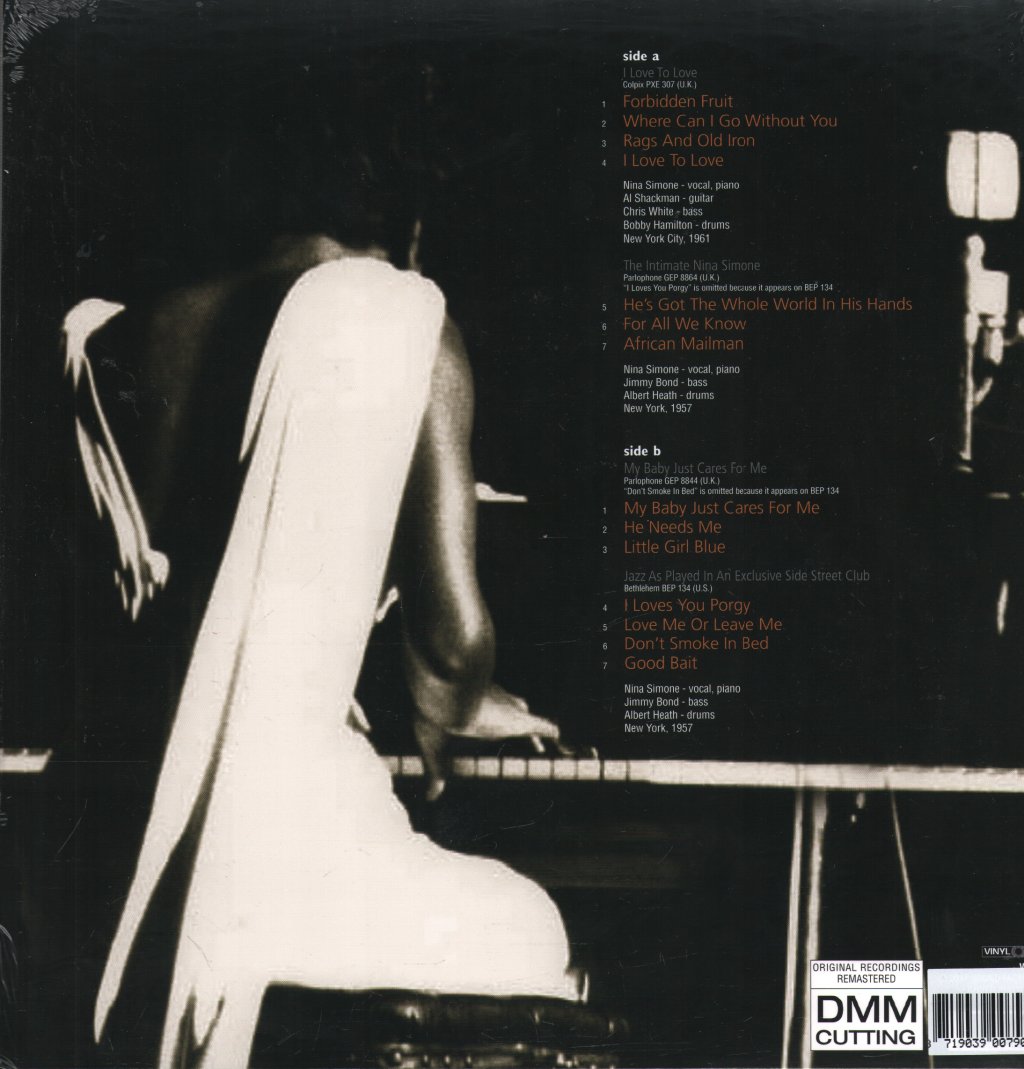 Nina Simone - I Love To Love: An EP Selection - Lp
