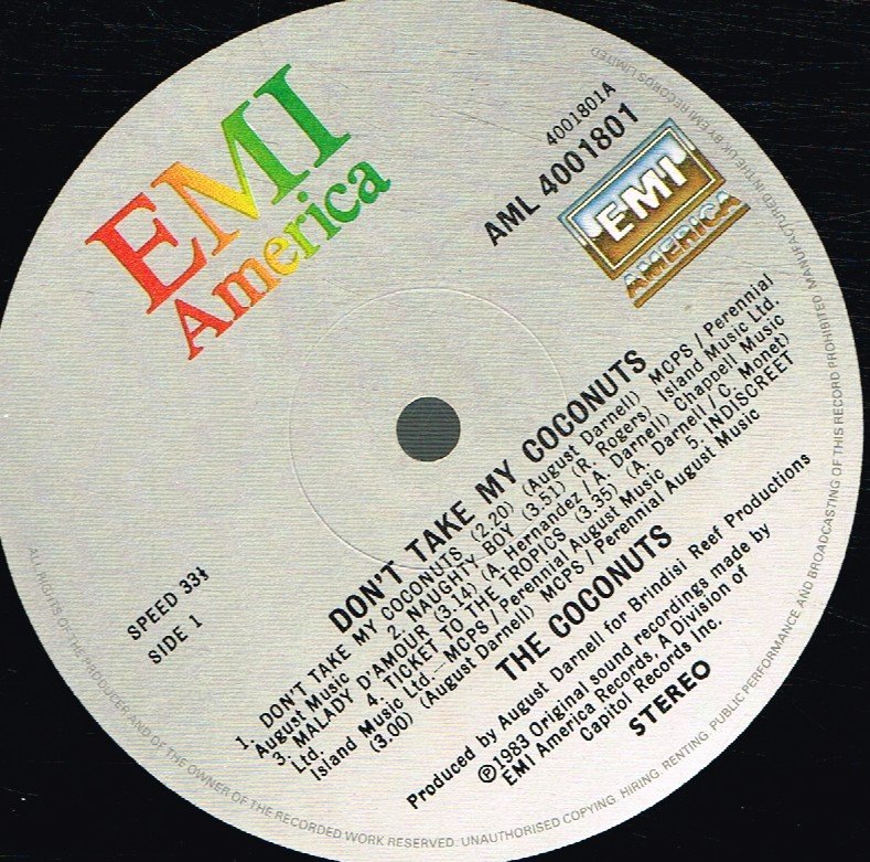 Coconuts - Don't Take My Coconuts - Lp
