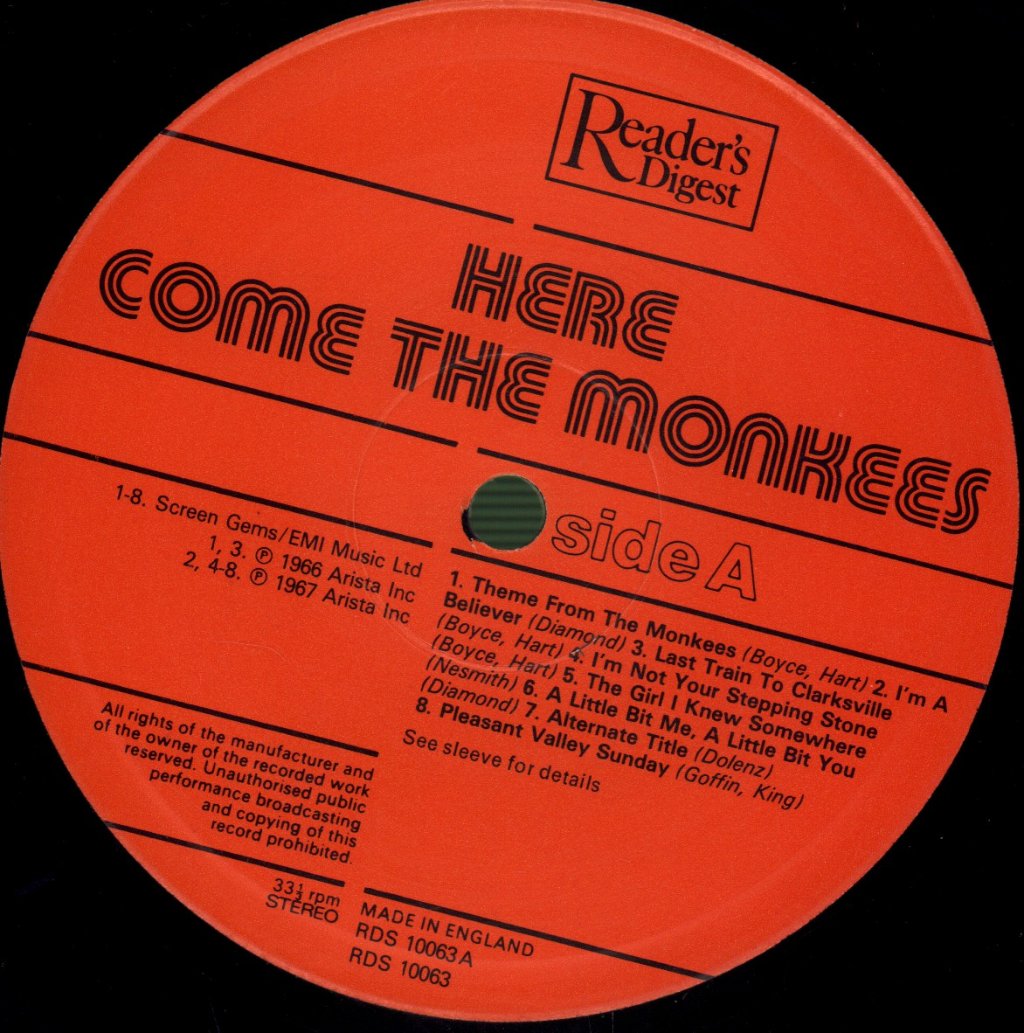 Monkees - Here Come The Monkees - Lp