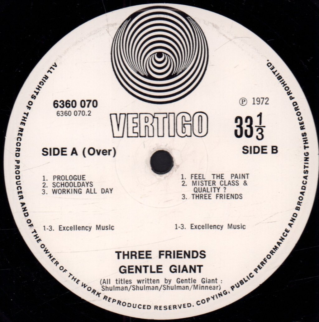 Gentle Giant - Three Friends - Lp