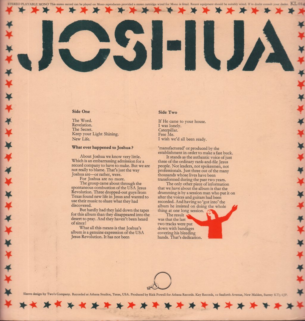 Joshua (Religious/Progressive Rock Group) - Joshua - Lp