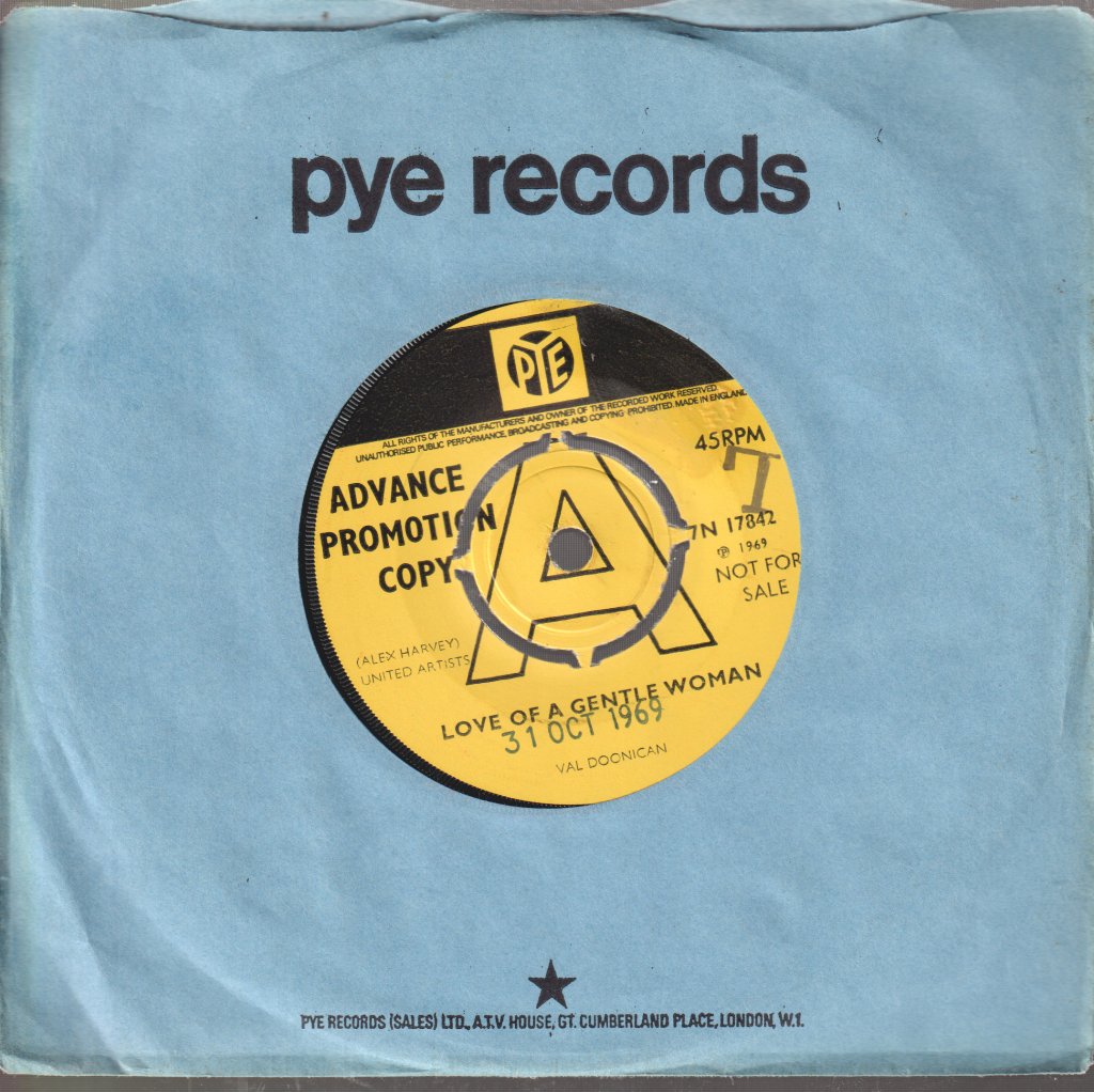 Val Doonican - Love Of A Gentle Woman - 7 Inch