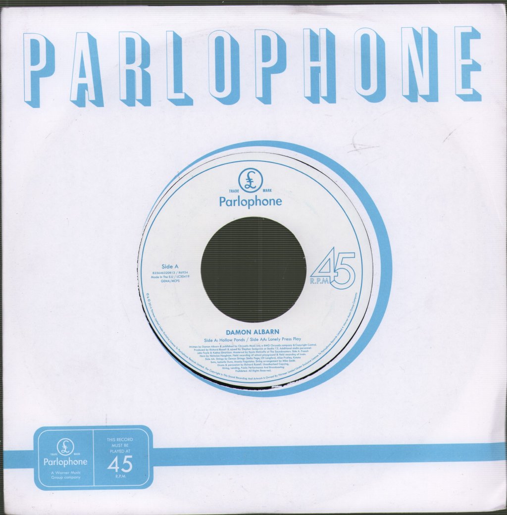 Damon Albarn - Hollow Ponds / Lonely Press Play - 7 Inch