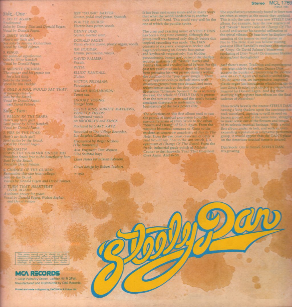 Steely Dan - Can't Buy A Thrill - Lp