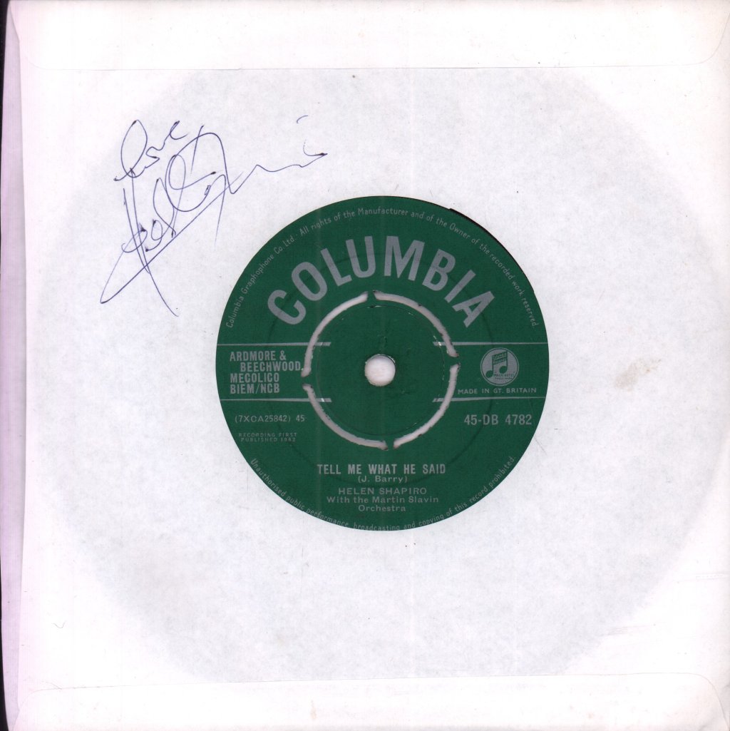Helen Shapiro - Tell Me What He Said - 7 Inch