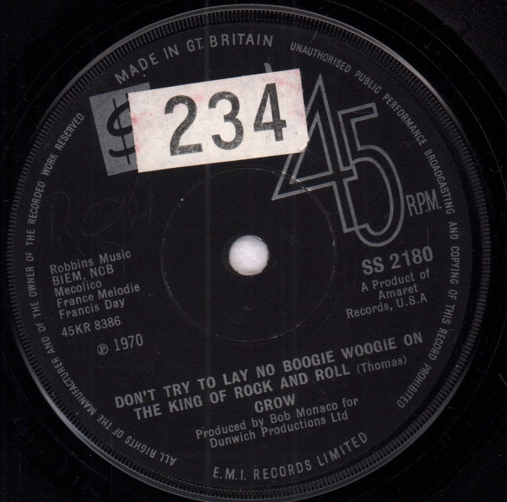 Crow - Satisfied - 7 Inch