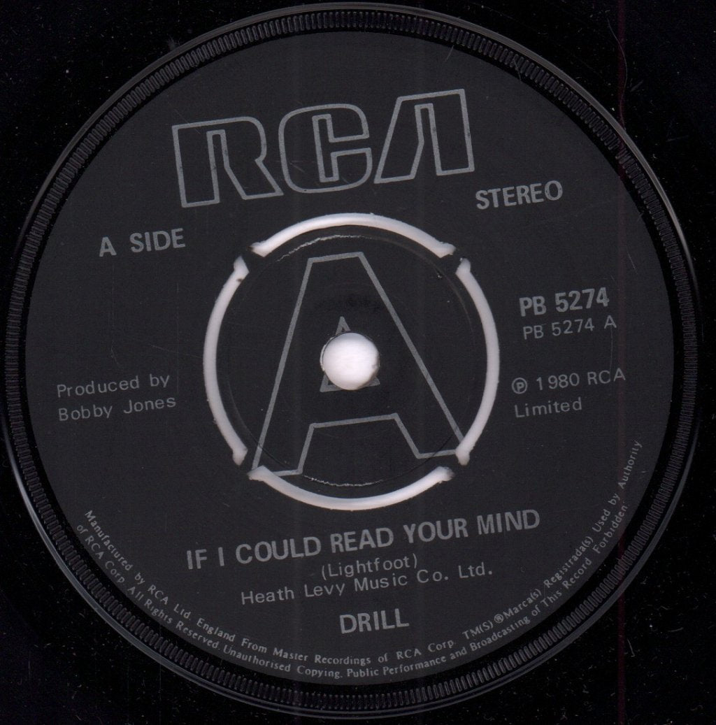 Drill (70'S Artist) - If I Could Read Your Mind - 7 Inch