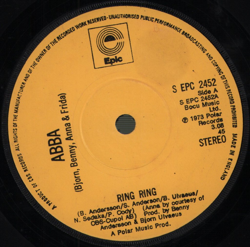 ABBA - Ring Ring - 7 Inch