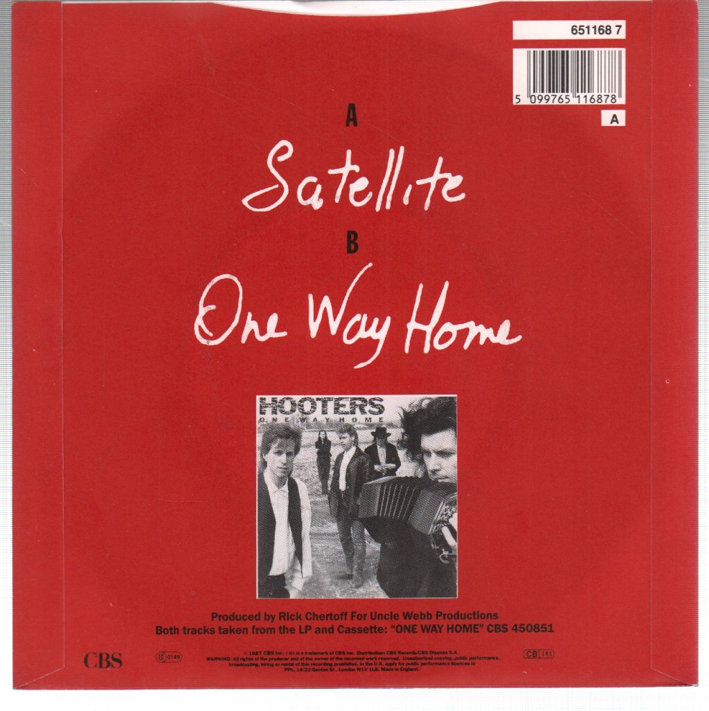 Hooters (Us Group) - Satellite - 7 Inch