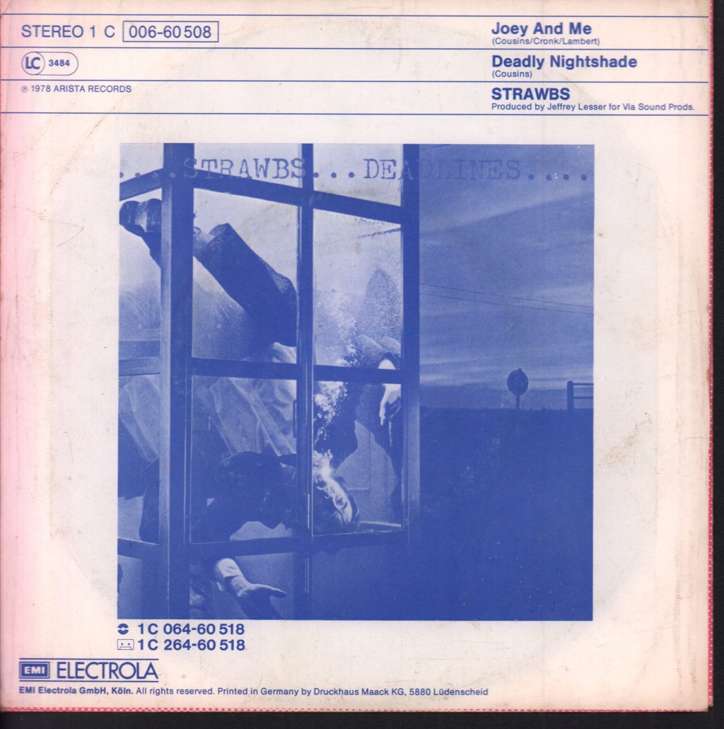 Strawbs - Joey And Me - 7 Inch