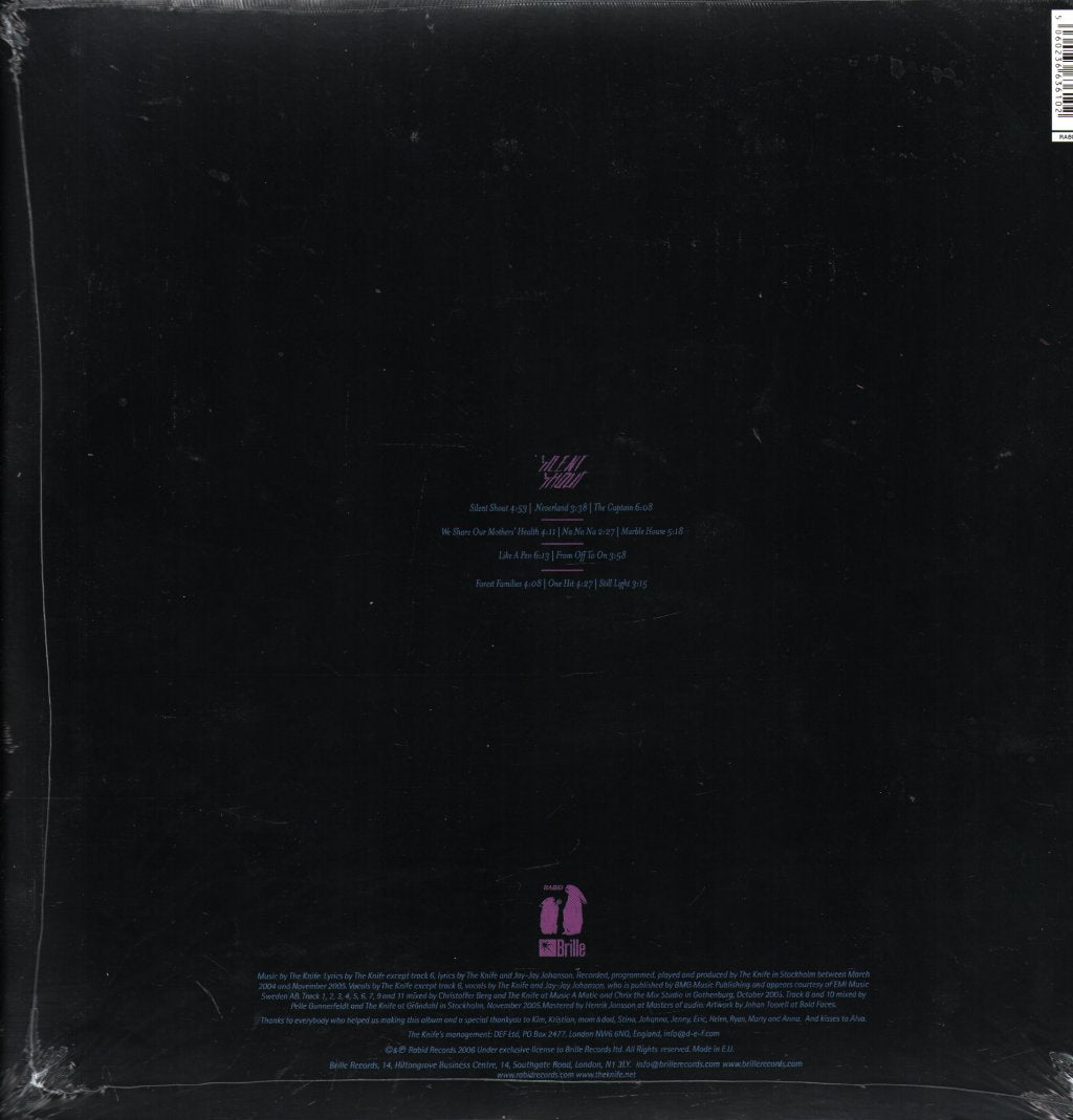 Knife - Silent Shout (20th Anniversary Edition) - Double Lp