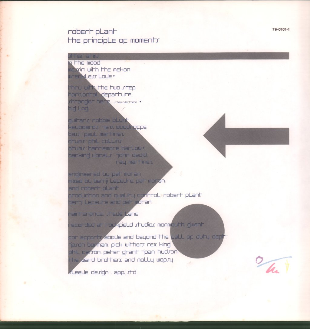 Robert Plant - Principle Of Moments - Lp
