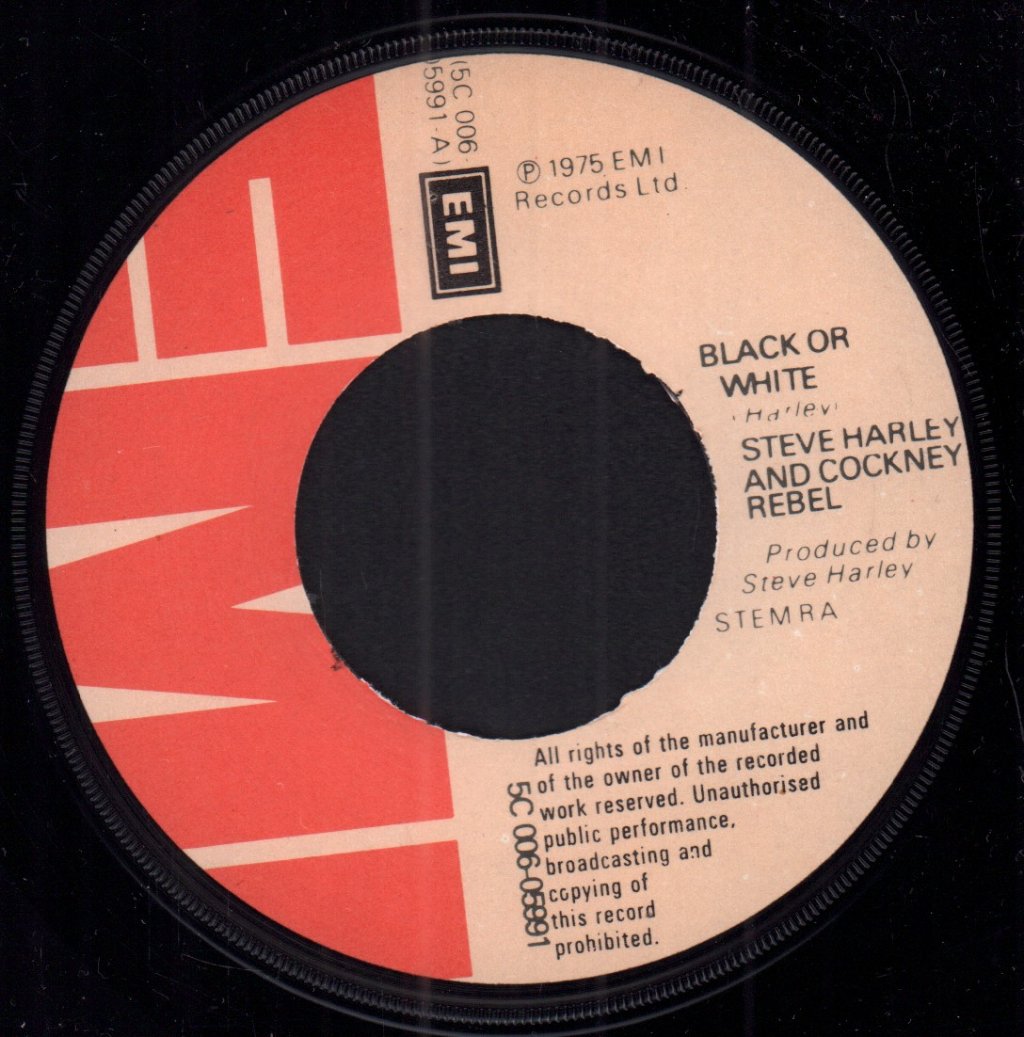 Steve Harley And Cockney Rebel - Black Or White - 7 Inch