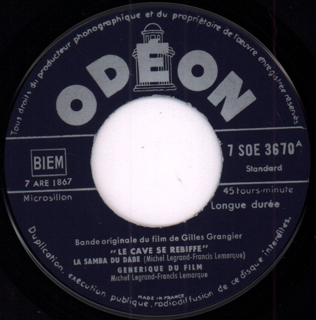 Michel Legrand Et Francis Lemarque - Le Cave Se Rebiffe - 7 Inch
