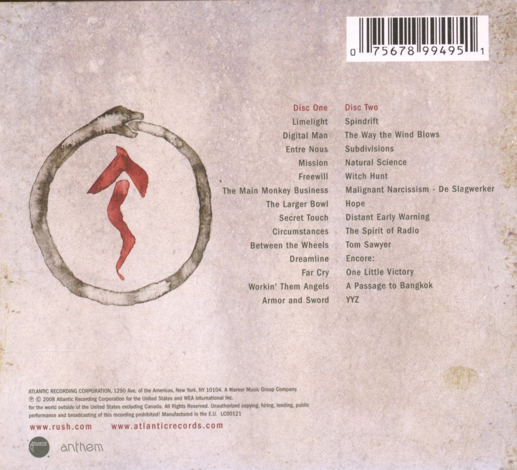 Rush - Snakes & Arrows Live - Double Cd