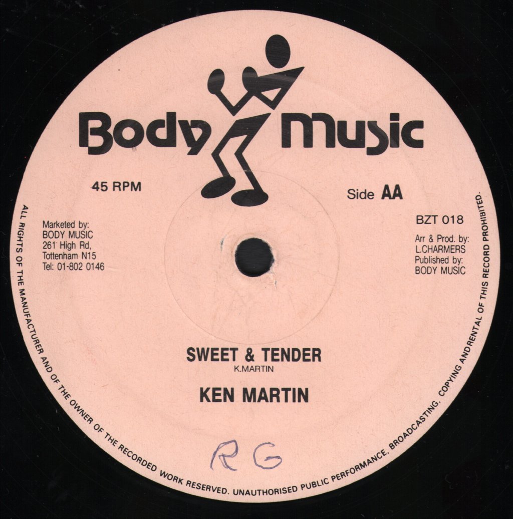 Ken Martin - Never Know What You Got/Sweet And Tender - 12 Inch