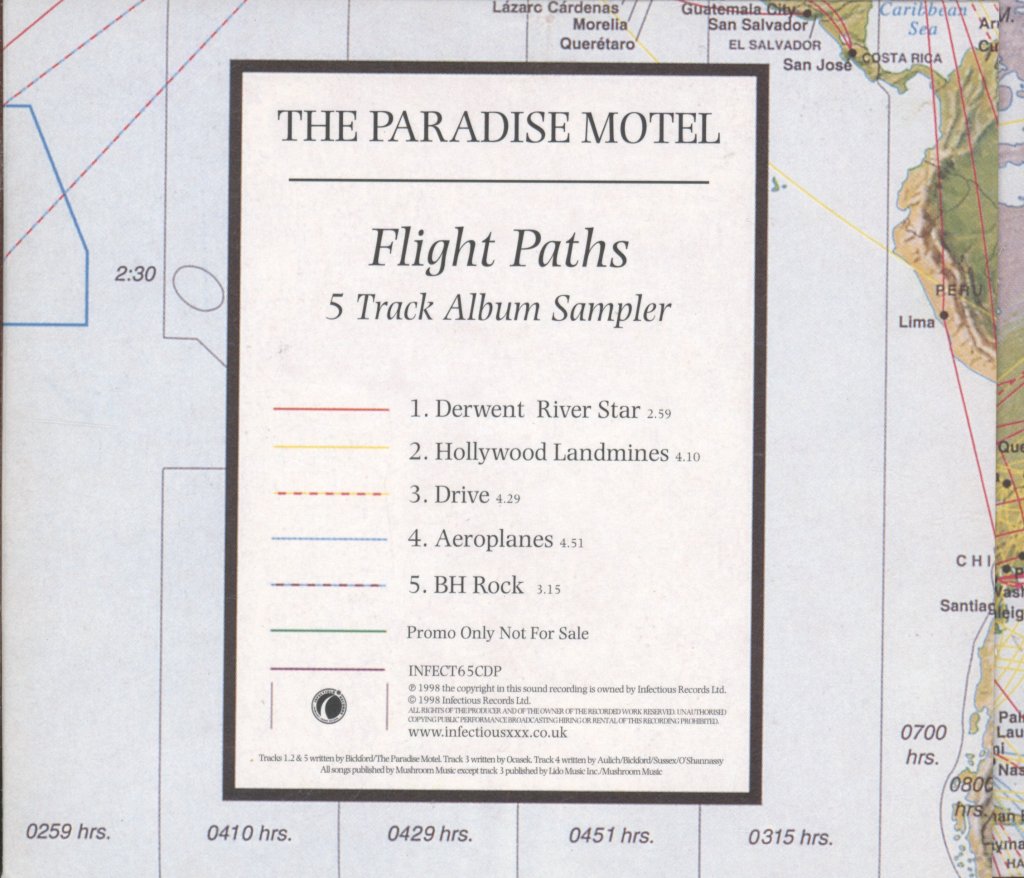 Paradise Motel - Flight Paths (5 Track Album Sampler) - Cd