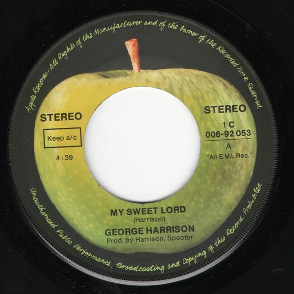 George Harrison - My Sweet Lord / Isn't It A Pity - 7 Inch