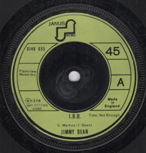 Jimmy Dean - I.o.u. - 7 Inch