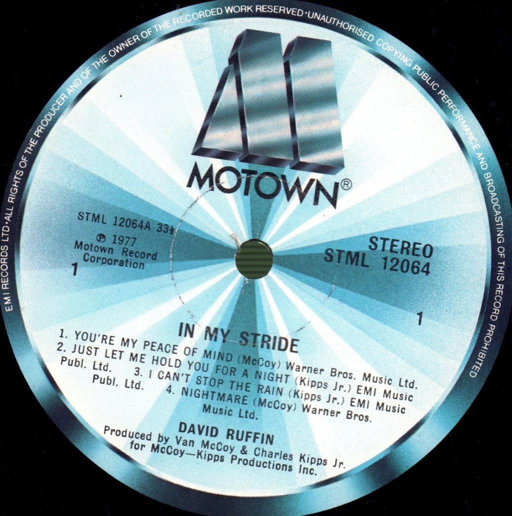 David Ruffin - In My Stride - Lp