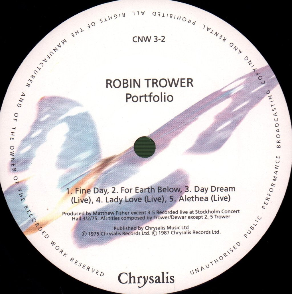 Robin Trower - Robin Trower Portfolio - Double Lp
