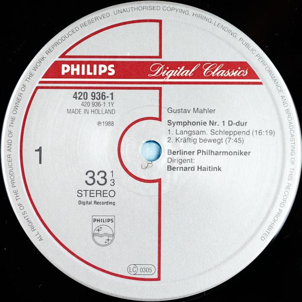 Berliner Philharmoniker - mahler Symphony No. 1 - Lp