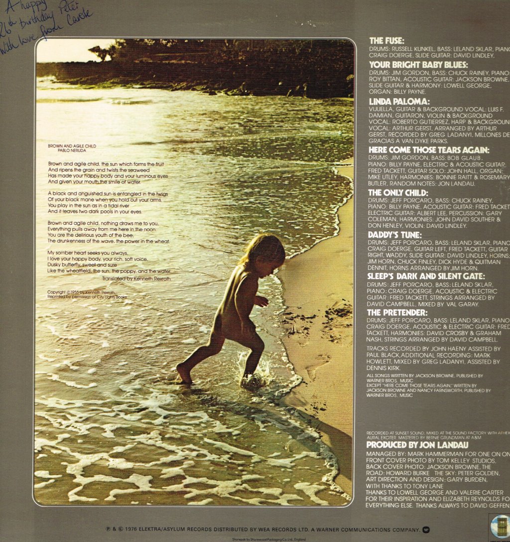 Jackson Browne - Pretender - Lp
