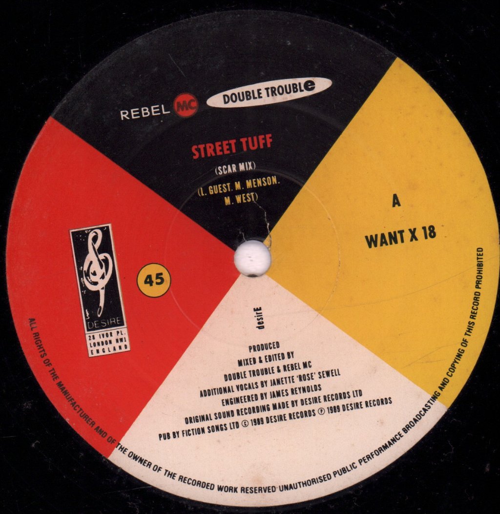 rebel mc double trouble - Street Tuff - 12 Inch