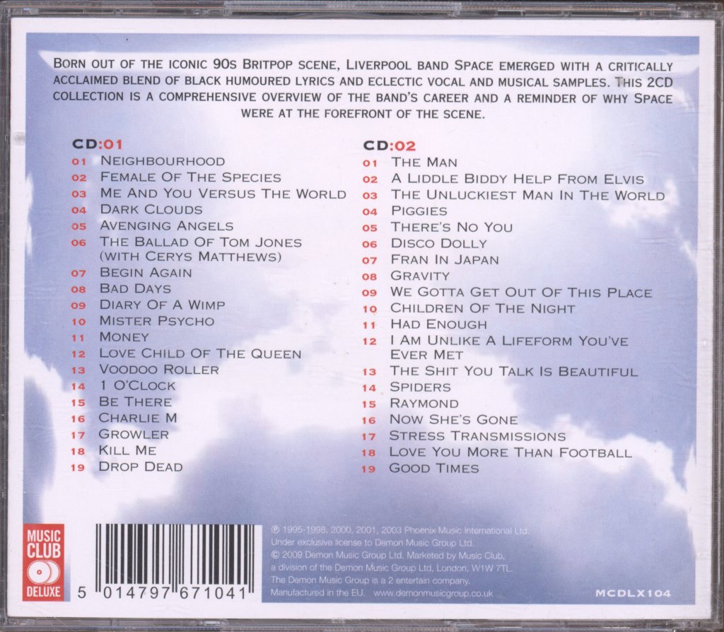 Space (Late 90'S Group) - Avenging Angels: The Best Of - Double Cd