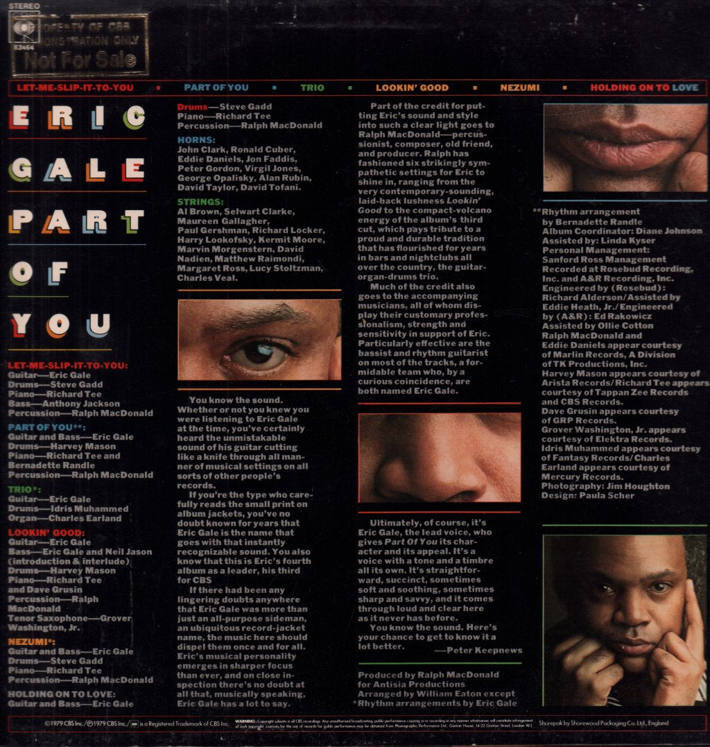 Eric Gale - Part Of You - Lp