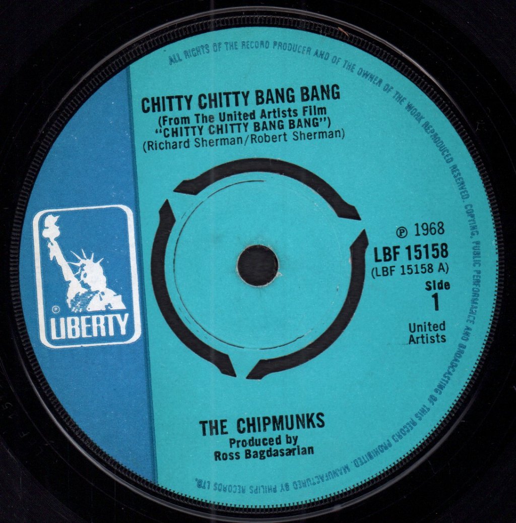Chipmunks - Chitty Chitty Bang Bang - 7 Inch