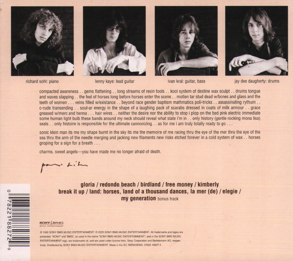 Patti Smith - Horses - Cd