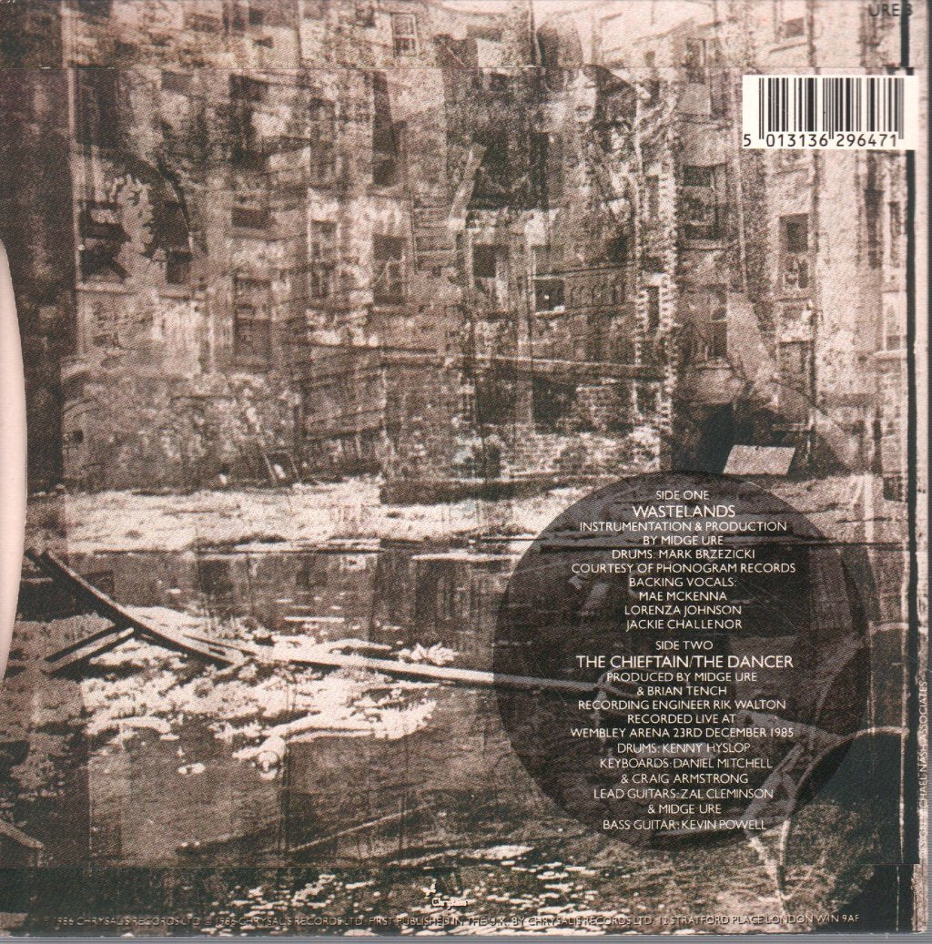 Midge Ure - Wastelands - 7 Inch