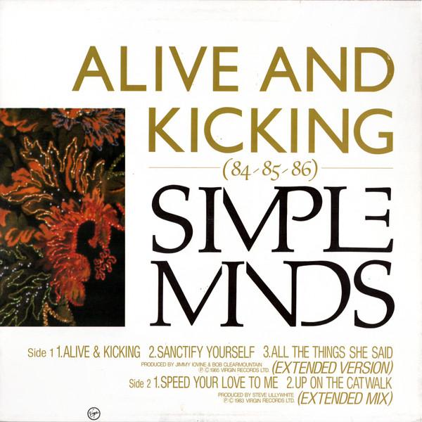 Simple Minds - Alive And Kicking (84/85/86) - 12 Inch