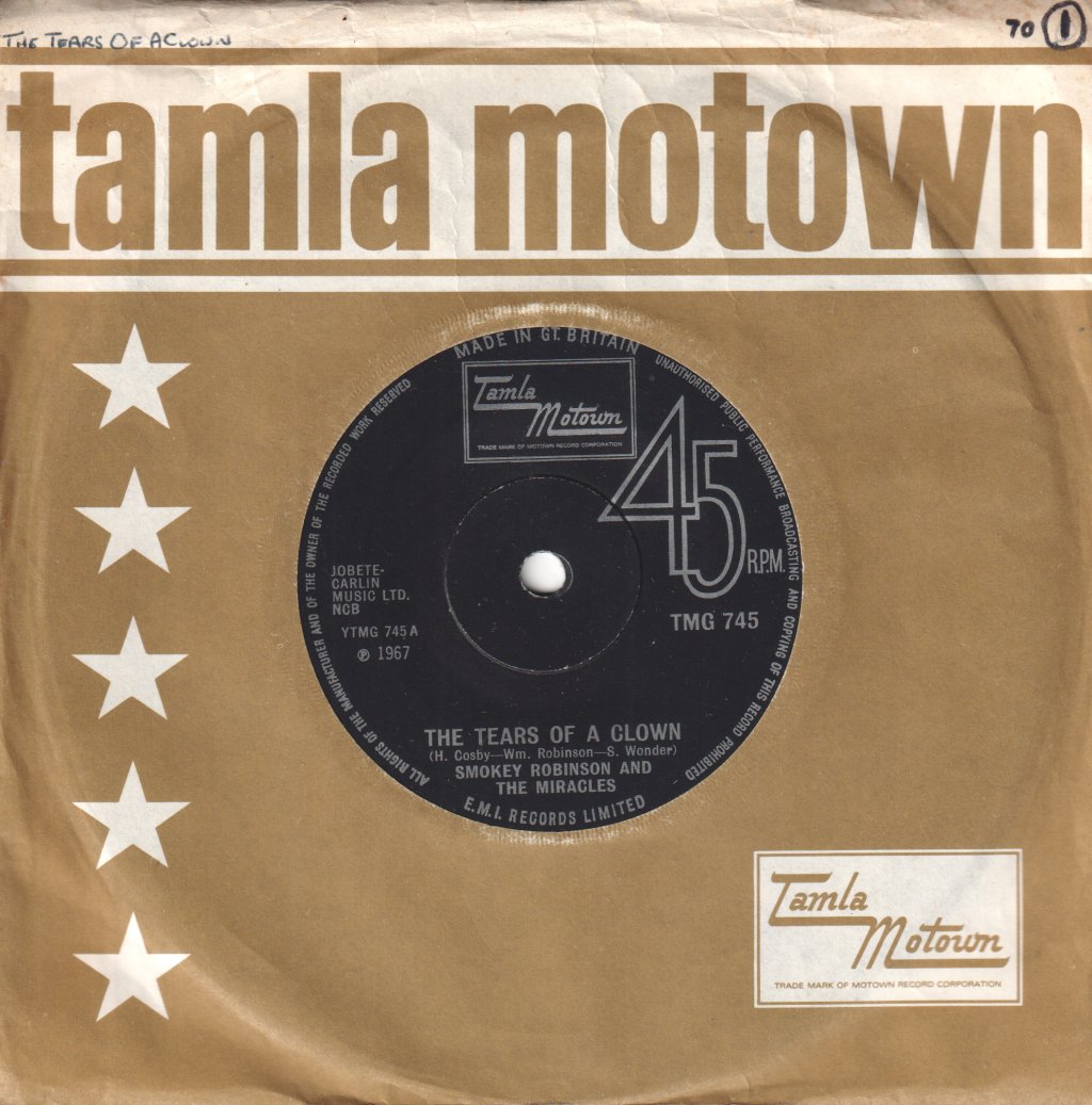 Smokey Robinson And The Miracles - Tears Of A Clown - 7 Inch